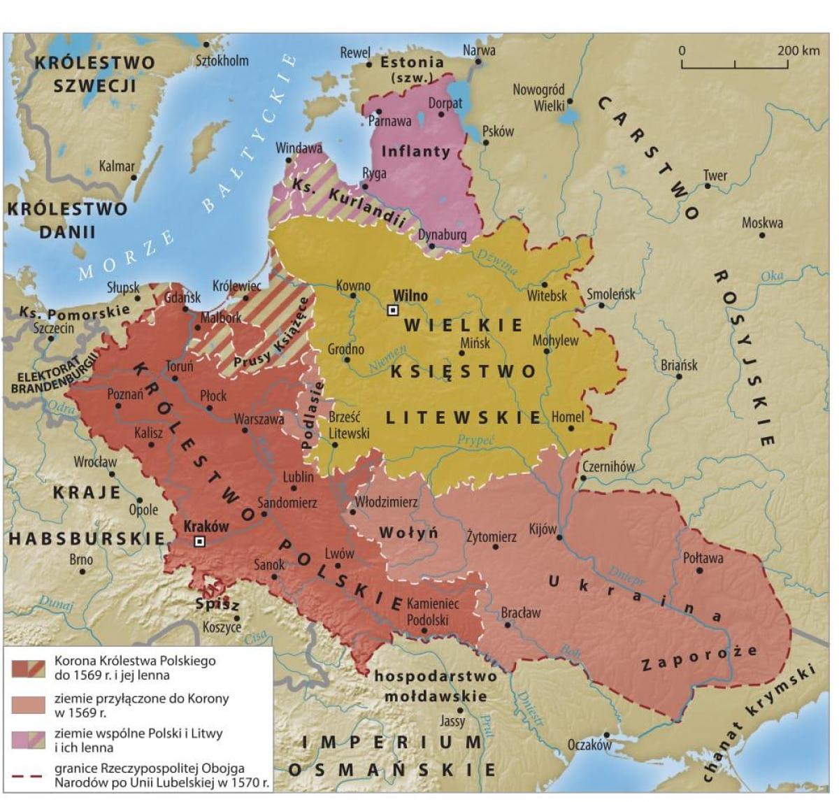 Mapa grand dukerria Lituaniako