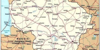 Mapa erakutsiz Lituaniako